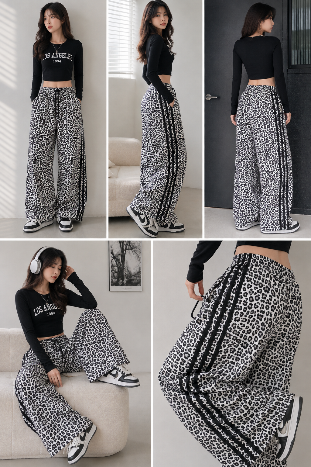 Ladies Premium Cheetah Print Korean Trouser | Free Size